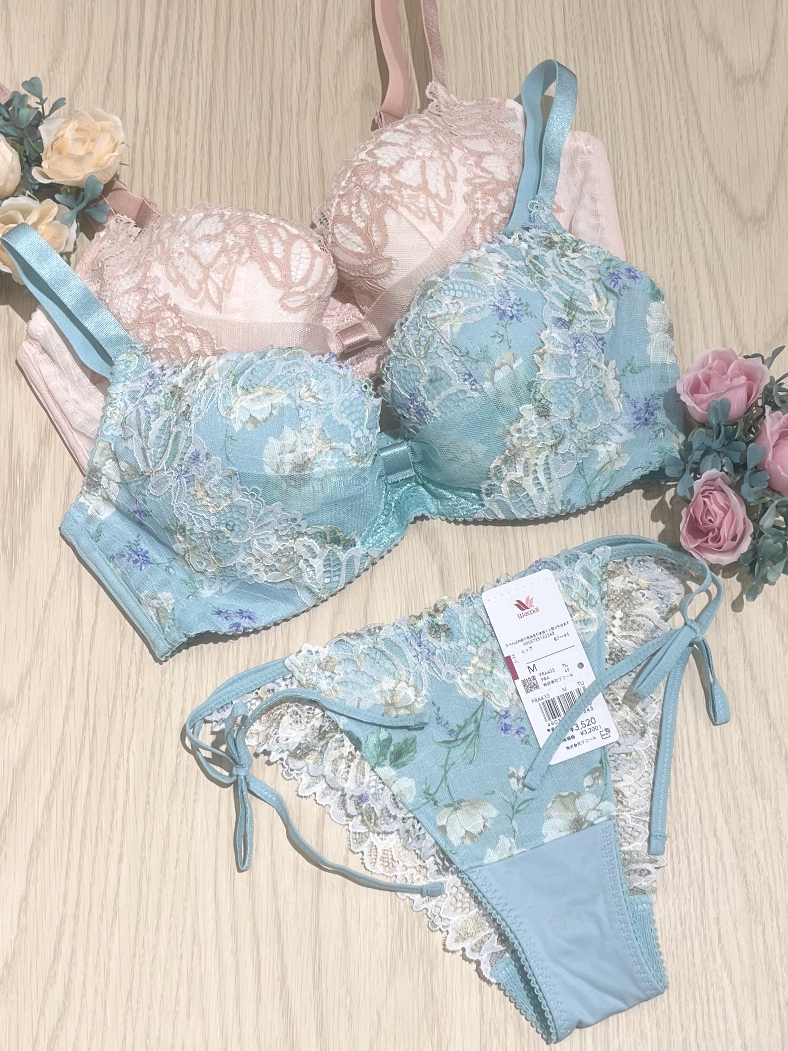 もらって嬉しい出産祝い 人気の脇高タイプリボンブラ⋆꙳𝜗𝜚꙳.*新色入荷🎀🫧 | WACOAL 下着・アンダーウェア